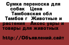Сумка переноска для собак › Цена ­ 300 - Тамбовская обл., Тамбов г. Животные и растения » Аксесcуары и товары для животных   